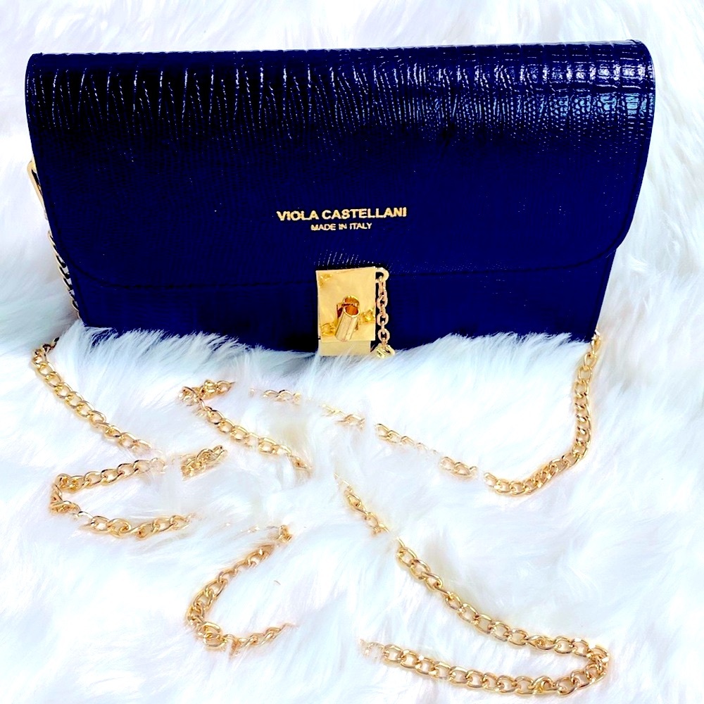 VIOLA CASTELLANI Made in ITALY 💃🏻❤️ LIKE NEW Elegant Black Crossbody Bag